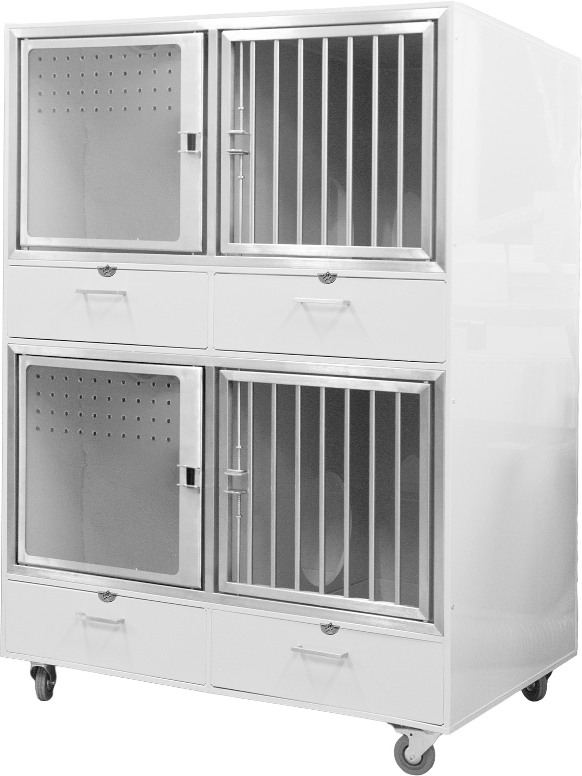 Pooperační hospitalizační boxy pro veterinu